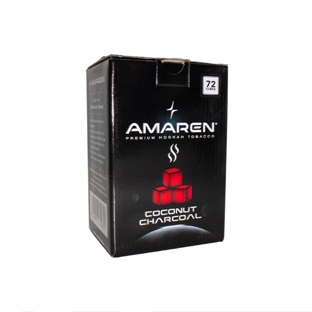 Amaren Charcoal 72 Cubes Amaren Premium Hookah Tobacco coconut shell coals