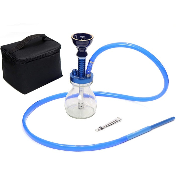 Dream Goza Hookah Portable with Bag Blue
