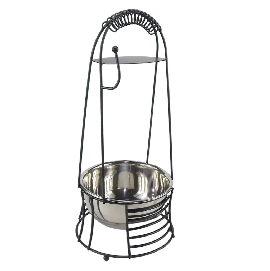 Dream Hookah Charcoal Holder Medium Size Black and Stainless Steel