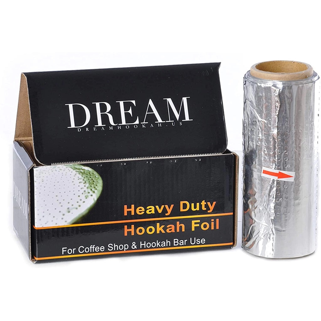Dream Hookah Aluminum Foil Roll pre-punched 100 pre-cut sheets