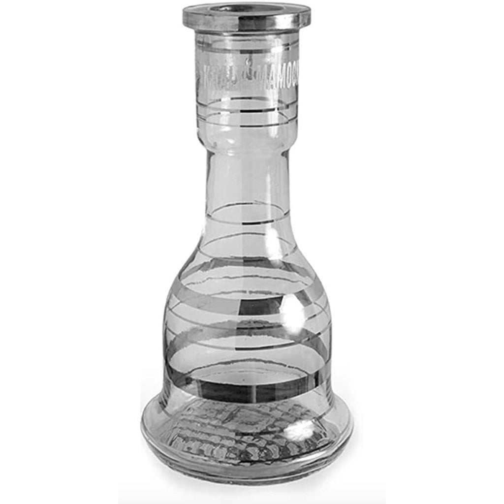 Khalil Mamoon Hookah Base Silver Striped