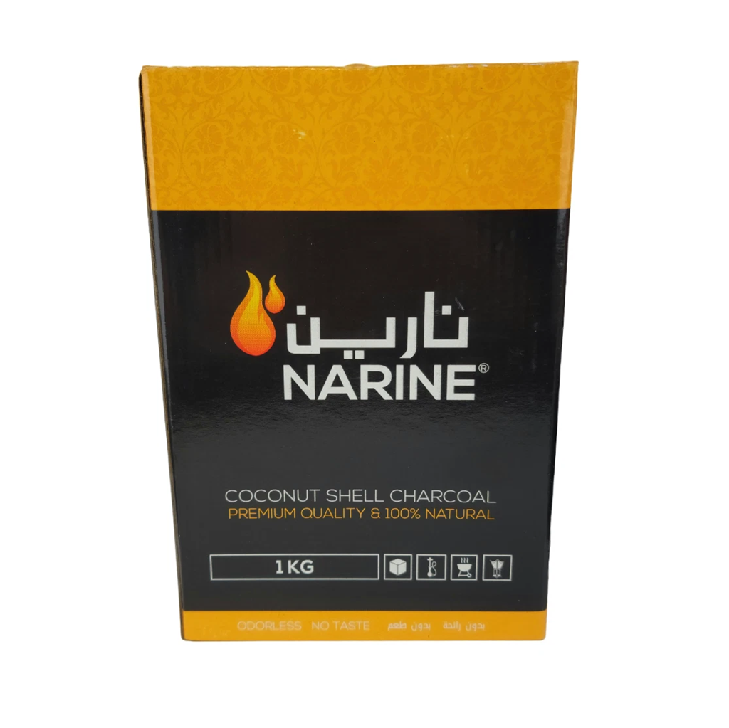 Narine Charcoal 1KG Cube 72 pieces