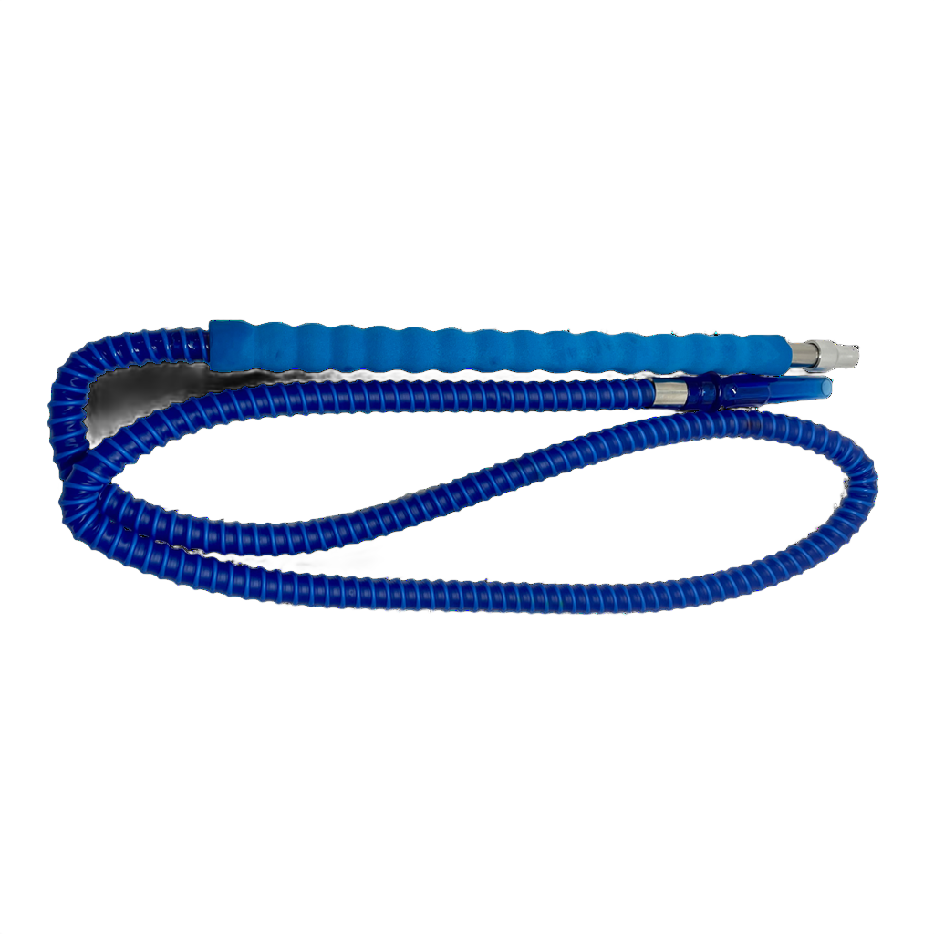 Aluminum Hookah Hose Foam Sponge Handle Blue