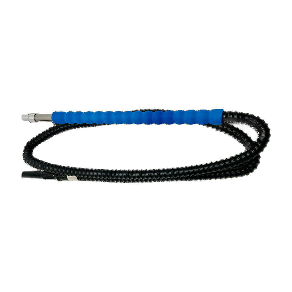 Aluminum Hookah Hose Foam Sponge Handle Blue Black