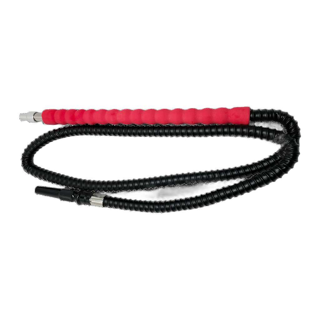Aluminum Hookah Hose Foam Sponge Handle Red Black