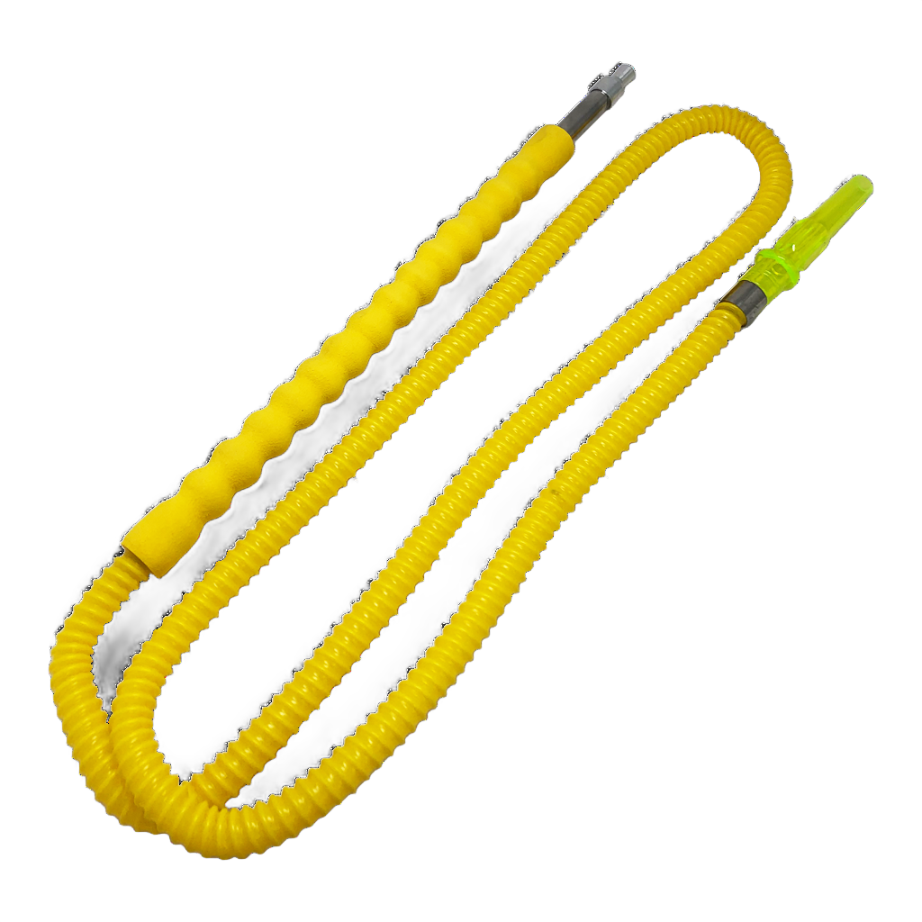 Aluminum Hookah Hose Foam Sponge Handle Yellow