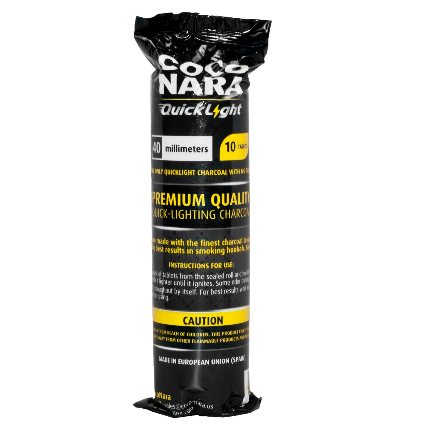Coconara Quicklight hookah charcoal 40mm
