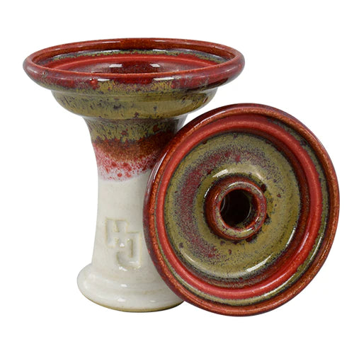 Hookah John Ferris Bowl Red Eye Over White