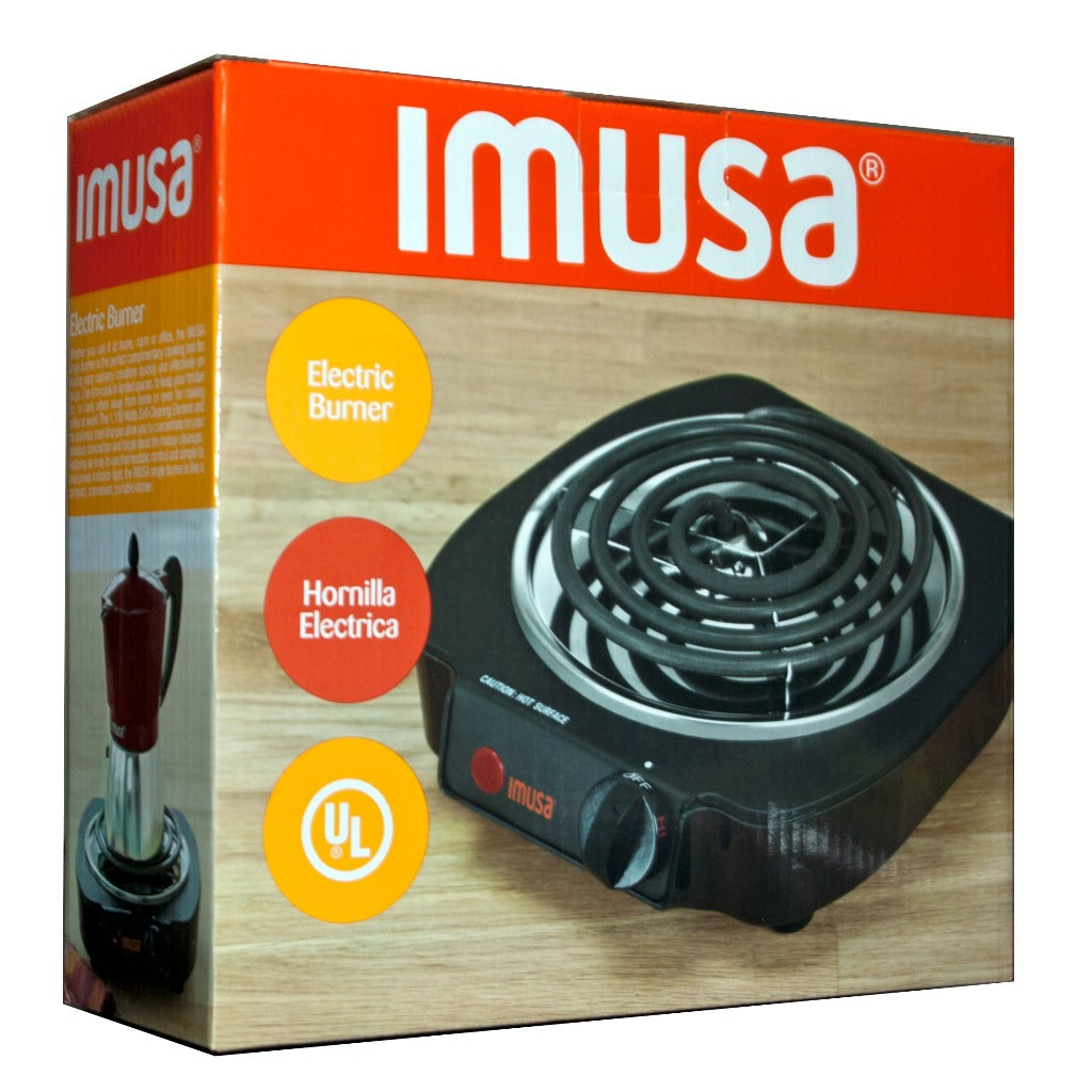 IMUSA IMUSA Electric Single Burner 1100 Watts, Red - IMUSA