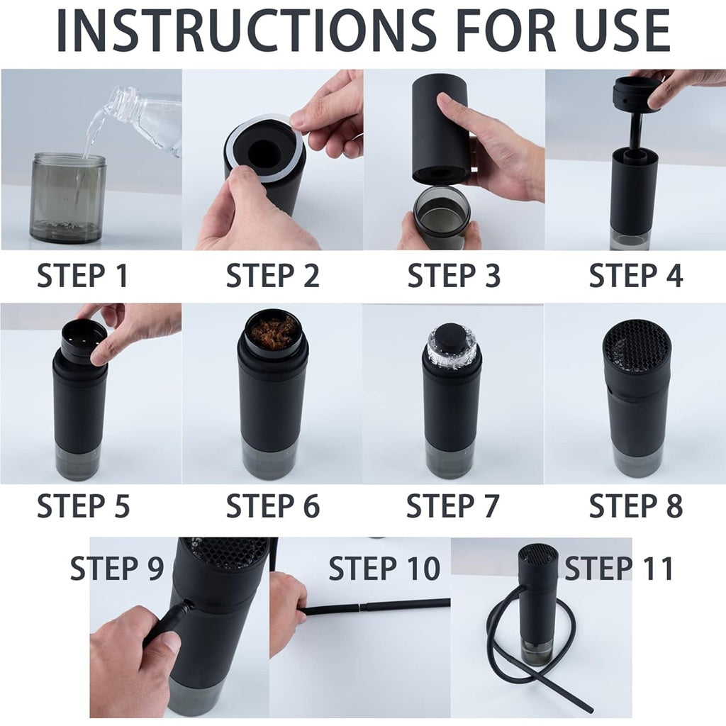 Amaren Portable Hookah Instructions For Use