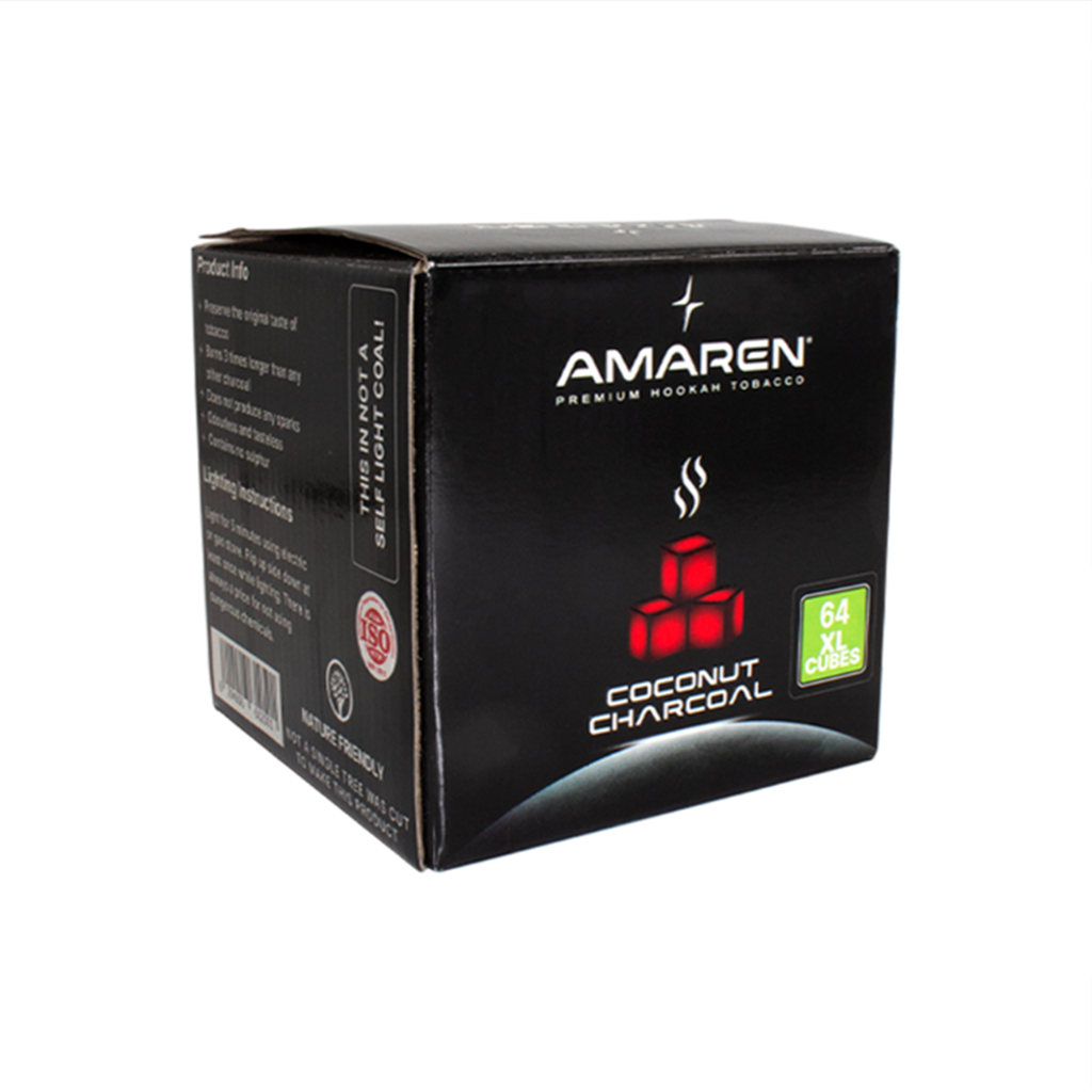 Amaren Charcoal 64 XL Cubes Coconut Charcoal