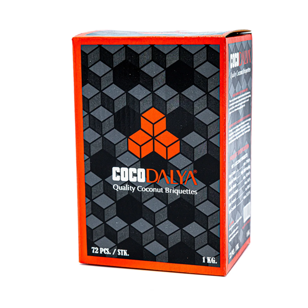 Cocodalya Cube Charcoal 72pcs Adalya Hookah Charcoal