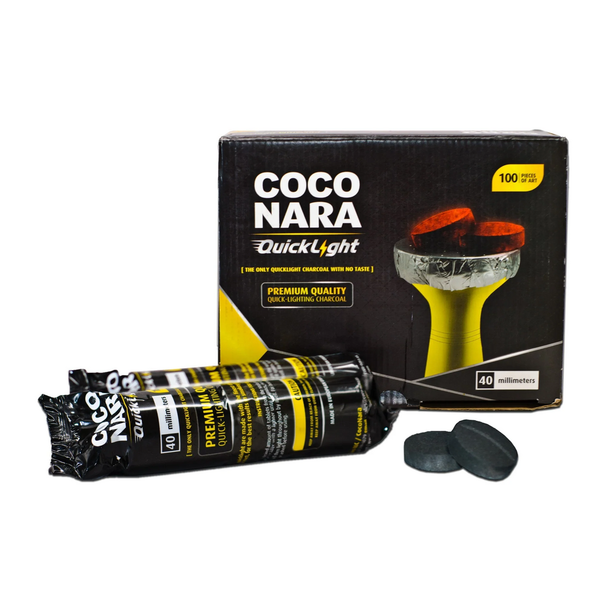 CocoNara Quicklight | Quicklight 40mm | Instant coals