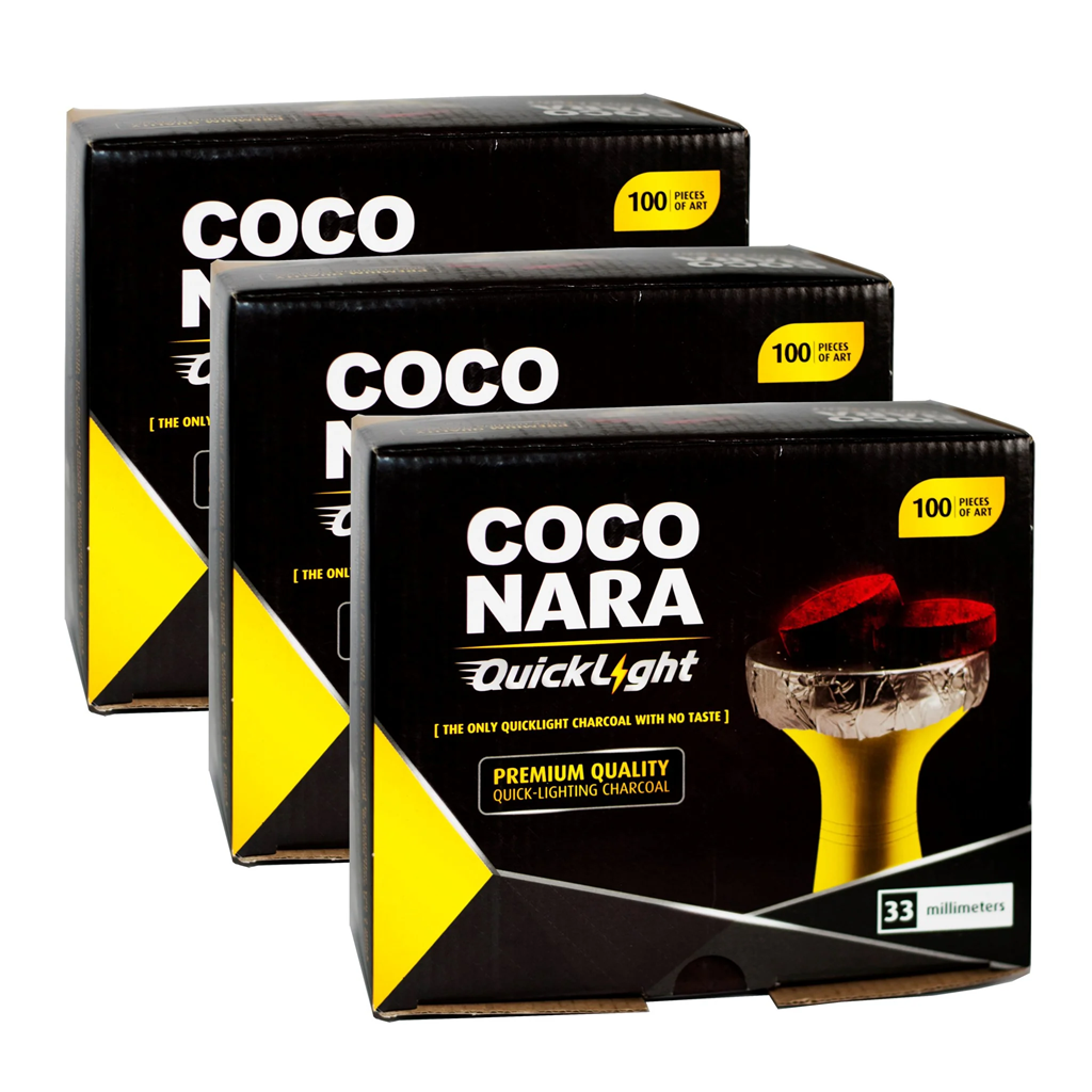Coconara Quicklight hookah charcoal 33mm
