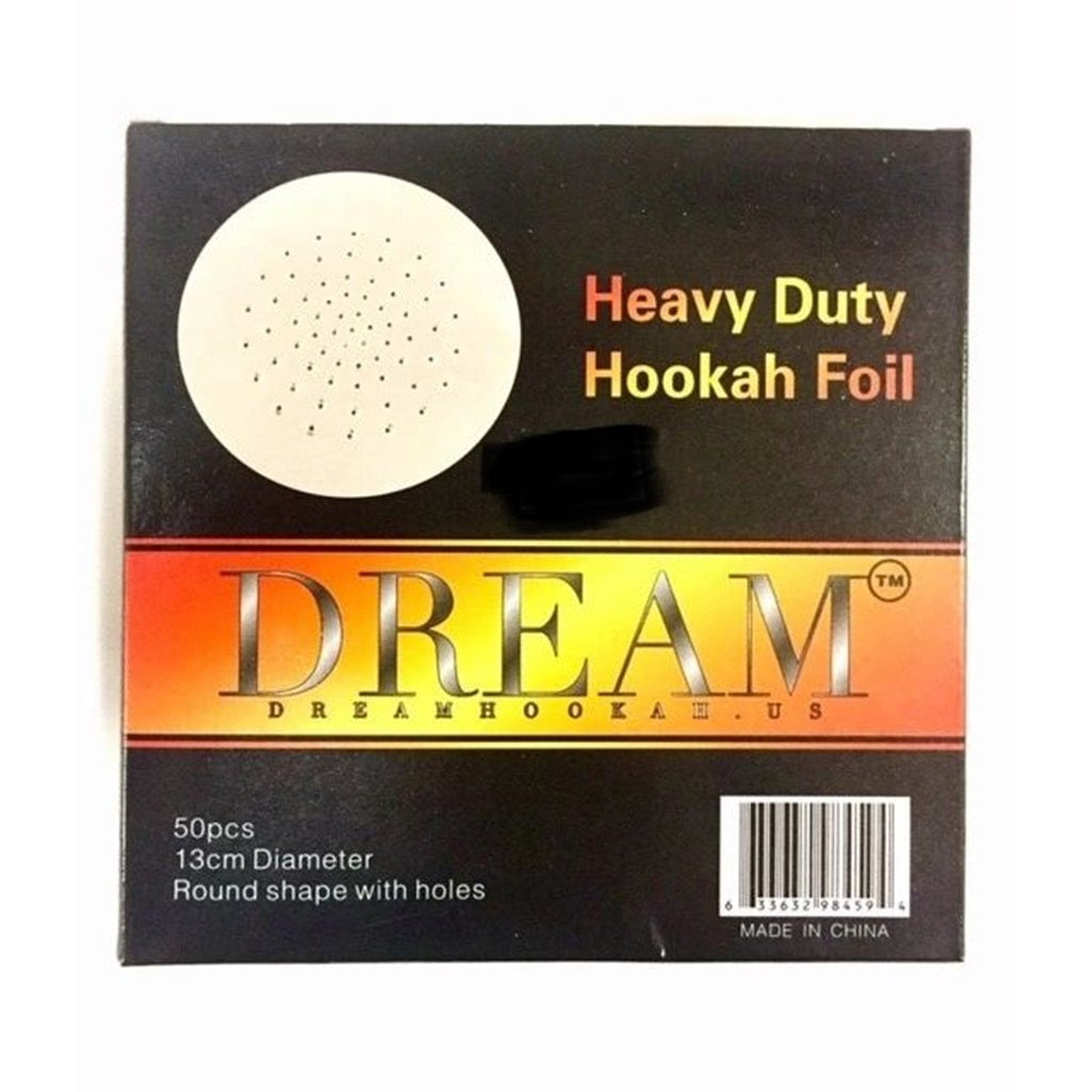 Dream Pre-punched Hookah Aluminum Foil Heavy Duty 50pcs 13cm diameter