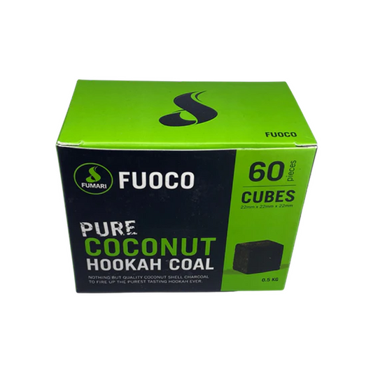 Fumari Fuoco Pure Coconut Hookah Coal coconut shell Charcoal 60 Cubes