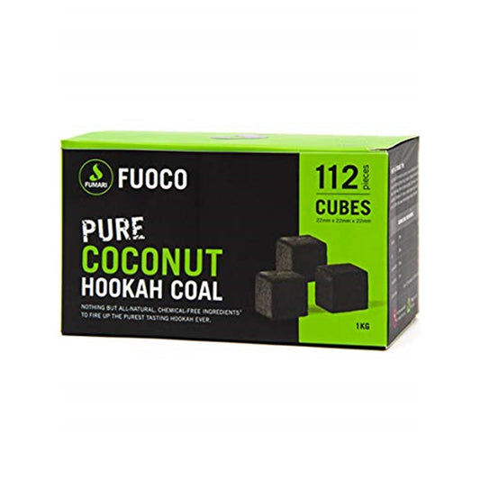 Fumari Fuoco Pure Coconut Hookah Coal coconut shell Charcoal 112 Cubes