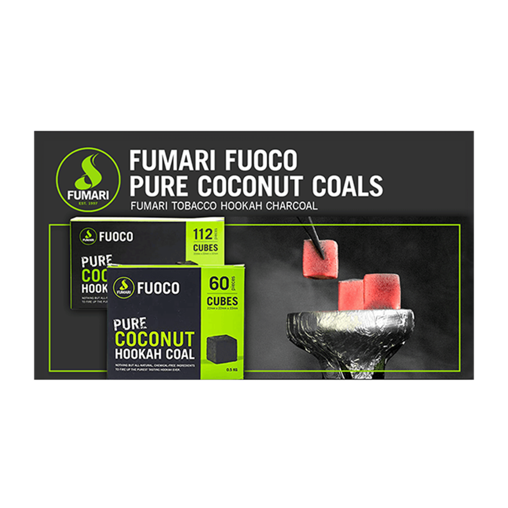 Fumari Fuoco Pure Coconut Hookah Coal charcoal