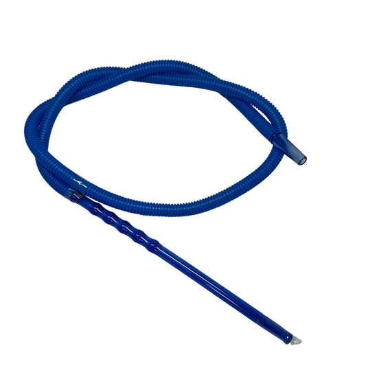 Colored Disposable Hookah Hose Blue