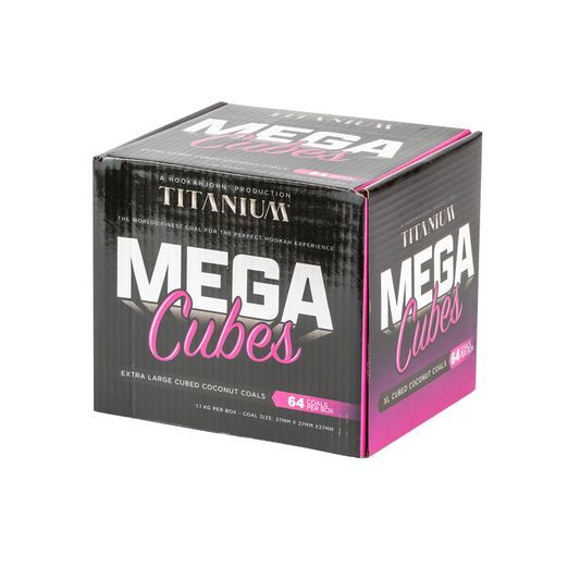 Titanium Charcoal Mega Cubes 64pcs