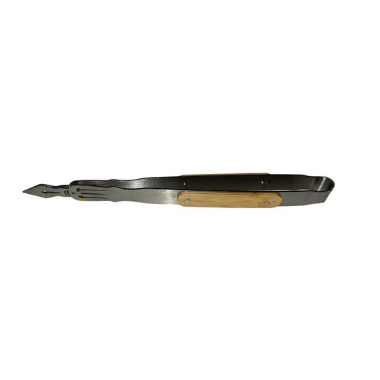 Wood Handle Long Tongs