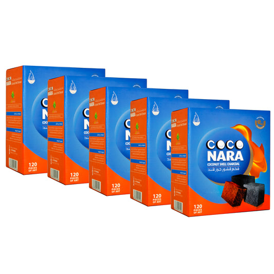 5x Coco Nara charcoal flat 120 pieces