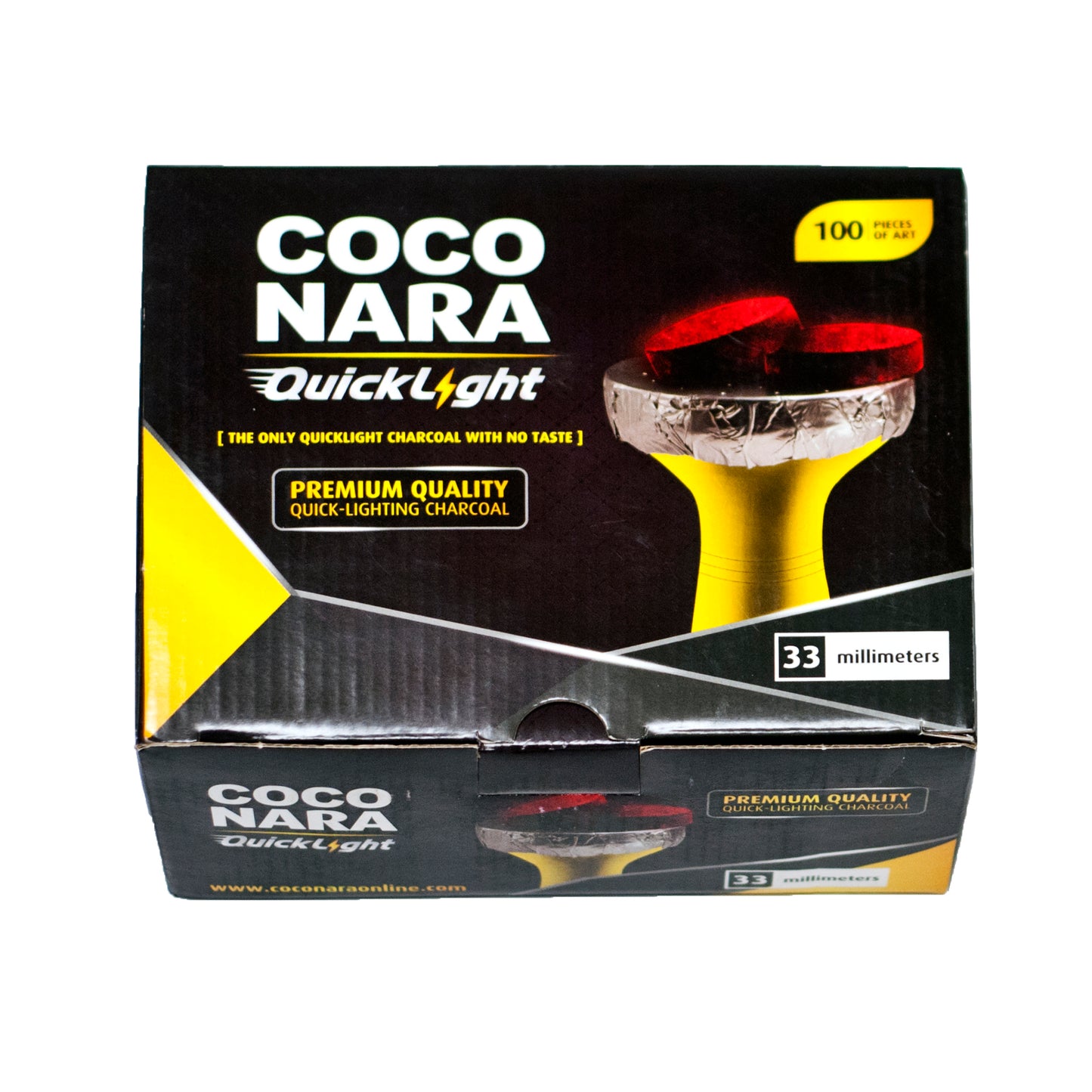 Coconara Quicklight hookah charcoal 33mm
