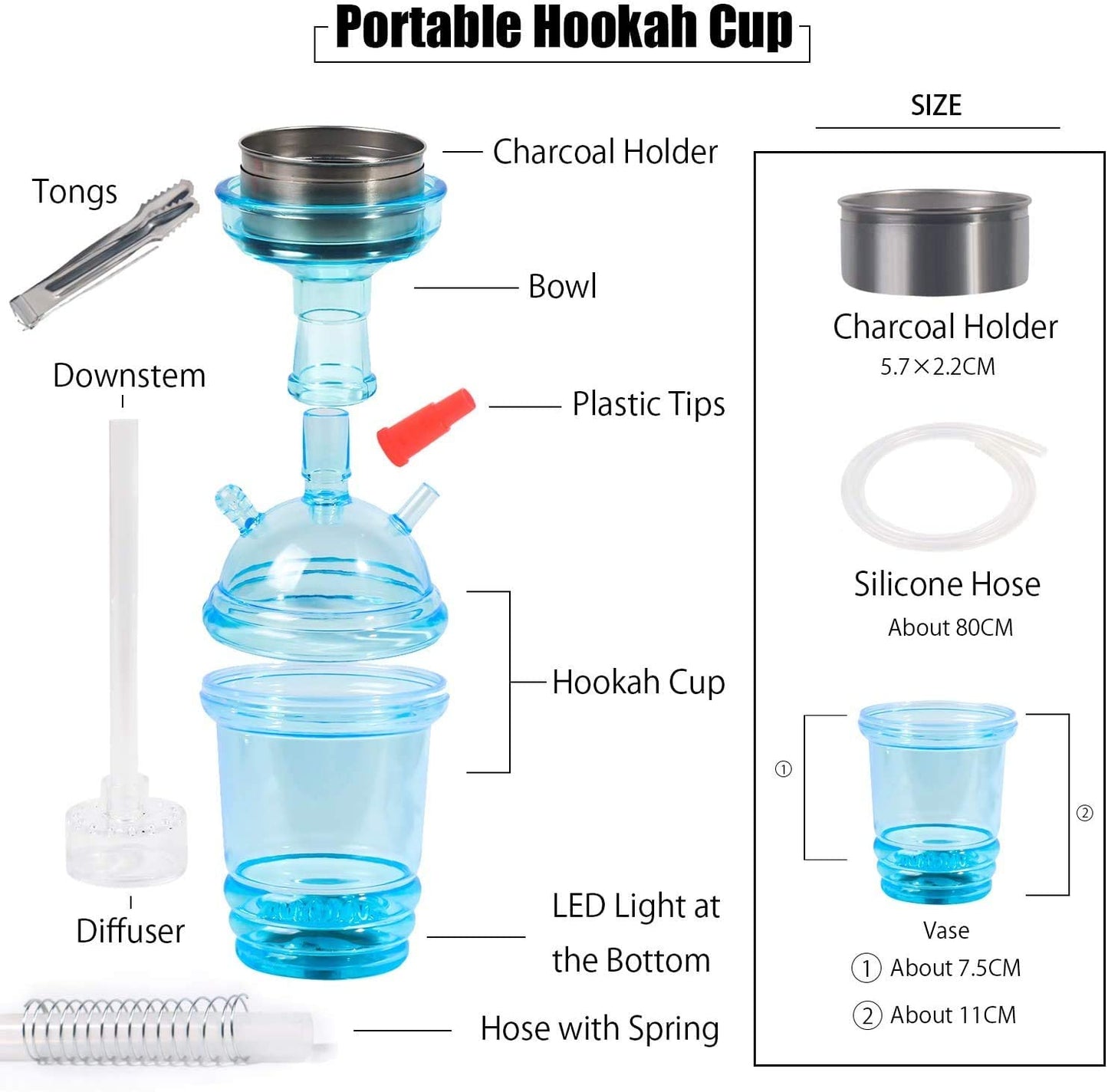 Dream Hookah Cup with LED light