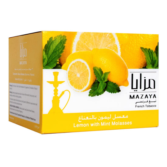 Mazaya Tobacco Lemon Mint Hookah Shisha Tobacco