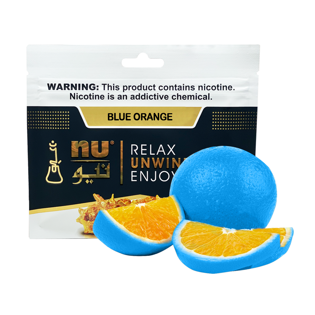 NU Tobacco 100g Gold Pouch Blue Orange