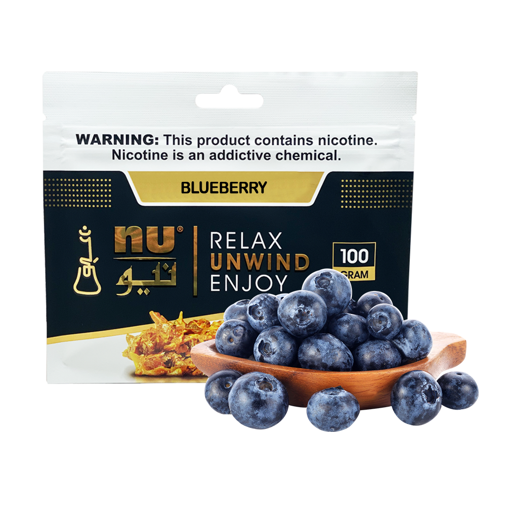 NU Tobacco 100g Gold Pouch Blueberry